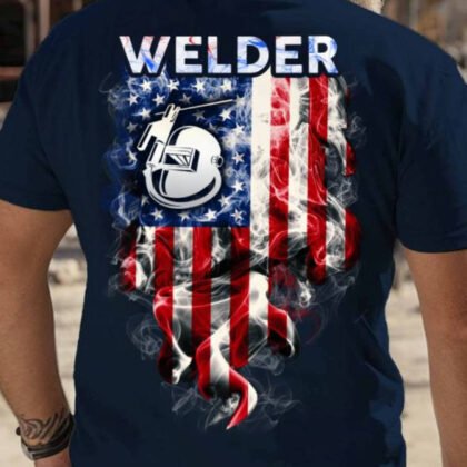 Welder USA Flag Apparel - Helmet