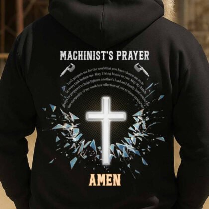 Machinist's Prayer Cross Apparel - Machinist Faith